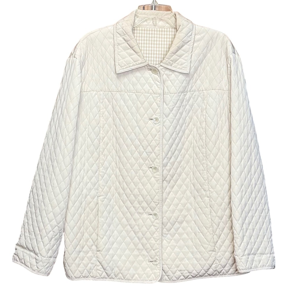 Vintage 1990's Utex Designs Reversable Jacket Women's Size 1X Minimalist Casual‎